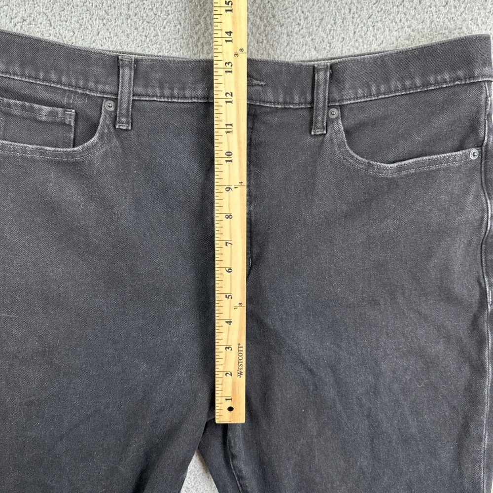 Banana Republic High Rise Slim Fit Jeans Women 34 Black Stretch Premium Denim